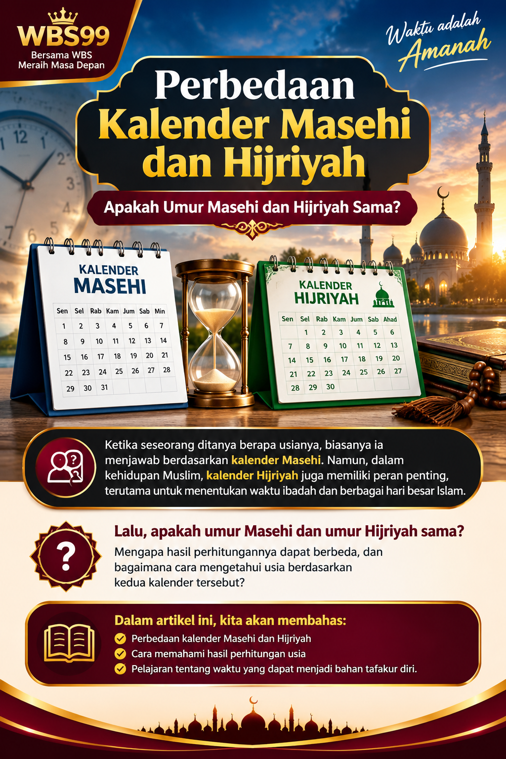 Perbedaan Umur Masehi dan Hijriyah: Cara Menghitung dan Memahaminya